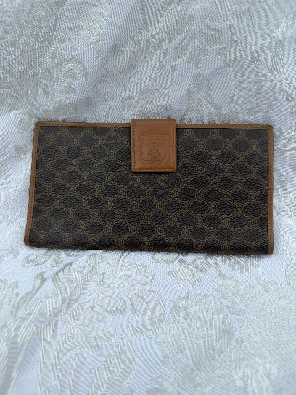 Vintage Celine Macadam Triomphe Long Wallet